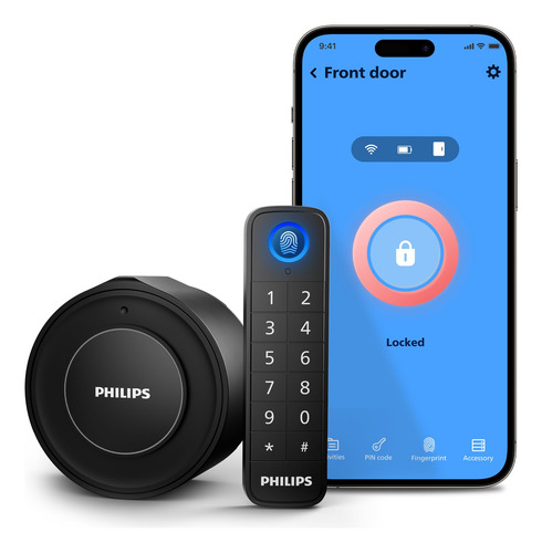 Smart Lock Philips Wi-fi Com Teclado, Entrada De Impressão D