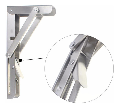 2pcs Soporte Plegable De Acero Inoxidable Triangular Plegabl