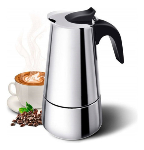 Cafetera Italiana Moderna De 6 Tazas Aluminio Cafe 300ml Bde