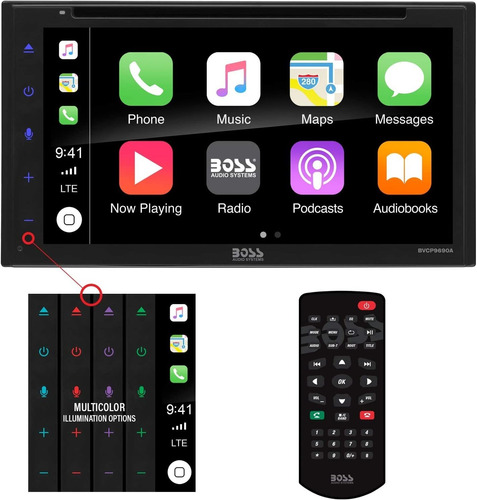 Boss Audio Systems Bvcp9690a Apple Carplay Android Auto Car
