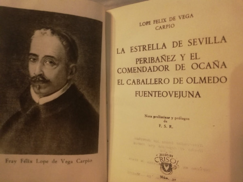 Lope F De Vega Carpio,4 Obras,1948,minilibro Crisol, Aguilar