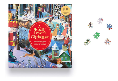Rompecabezas Laurence King A Book Lover's Christmas, 1000 Pi