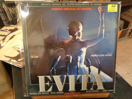 Evita Version Original Español Webber Rice Disco Lp Vinilo M