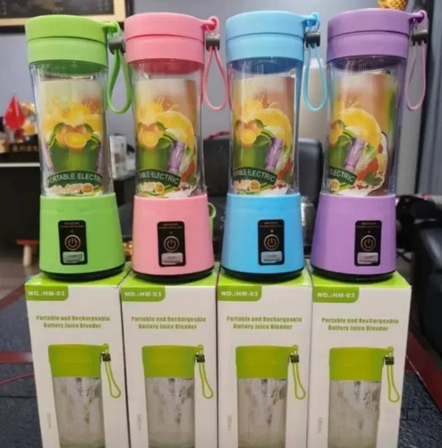 Mini Vaso Licuadora Procesadora Portatil Usb Recargable Colo