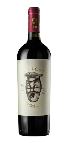 Imagen 1 de 6 de Vino Otro Loco Mas Malbec 750ml Botella Vino Tinto Regalo!! 