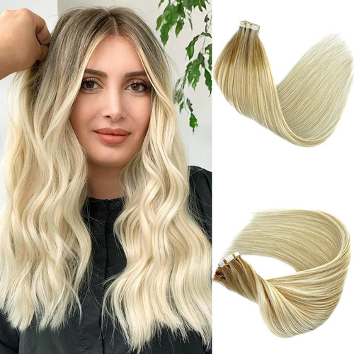 Extensiones De Cabello Humano Con Cinta En Color Degradado P