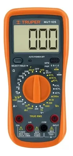 Multitester Multimetro Profesional Automotriz 1000v Truper