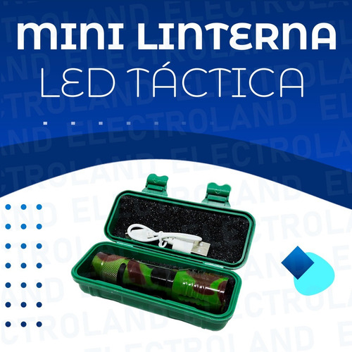 Linterna Táctica Led Zoom Recargable Usb Multifunción
