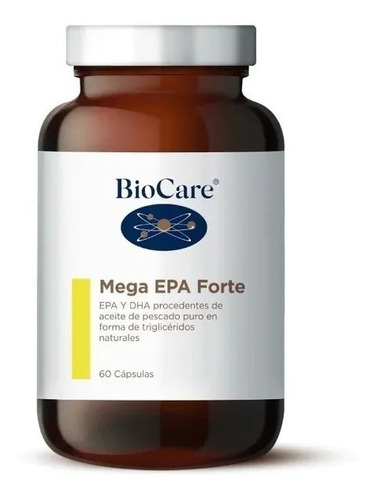 Imagen 1 de 5 de Biocare - Mega Epa Forte - Aceite De Pescado - 60 Cápsulas