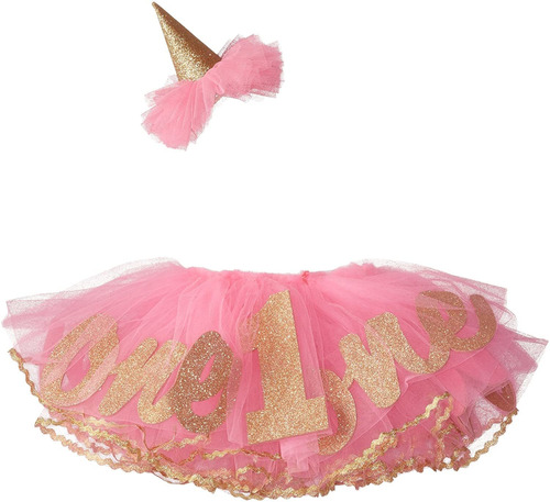 Mud Pie Baby Girl's Tutu Para Niña, Cumpleaños, Multi, Ta