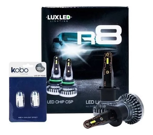 Kit Cree Led R8 42w 12v Chip Csp Sin Cooler 60000 Lum + 2t10