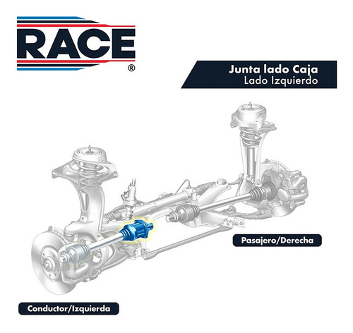 Imagen 3 de 7 de Espiga L/caja Izquierda Ford Ecosport 2.0l 2004-2012 Race