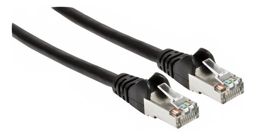 Cable De Red Intellinet 741521 Cat 6a S/ftp 90cm Negro