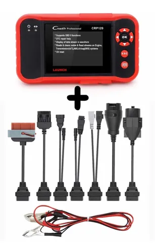 Scanner Launch 129 + 8 Adaptadores Para Diferentes Vehículos