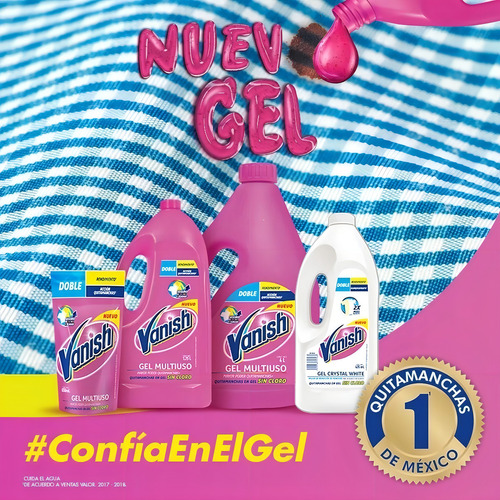 Quitamanchas LĂquido Vanish Multiusos Ropa De Color 500 Ml