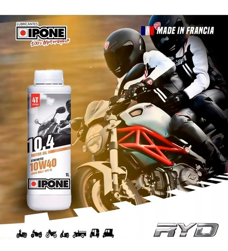 Aceite Ipone Semi Sintético 10w40 4t Ryd Motos