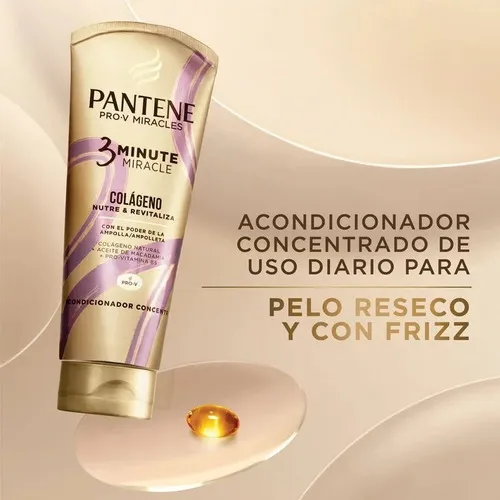 Pantene Acondicionador 3 Minute Miracle Colágeno 170ml