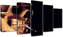 Comprar 5 Cuadros Decorativos Calavera Artística Diseño Fotografías 