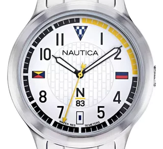 Bonito Reloj Nautica Unico Hombre Casual Tiempo Exacto
