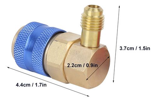 Acoplador R134a De 90 Grados Con Conector Rápido De Aire Aco