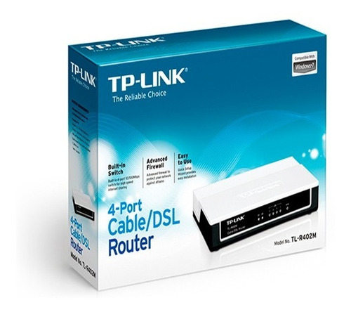 Router Switch Tp-link Banda Ancha 4 Puertos Tl-r402m