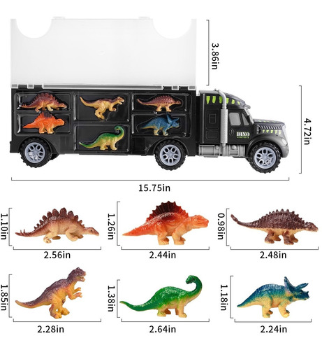 Juego De Juguete De Camión Transportador De Dinosaurios | Meses sin  intereses