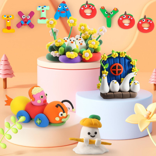 Arcilla De Modelar Air Dry Clay Ixiaoyoo, 100 Colores, Para