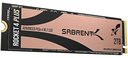 Sabrent 2tb Rocket 4 Plus Nvme 4.0 Gen4 Pcie M.2 Ssd Interno