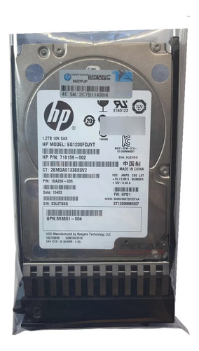 Hd Hp Msa 1.2tb 10k 2,5 Sas 6gb 730704-001 E7w47a Novo 1040 2040 2050 2052 P2000 G3 P2000 G4 Prateado