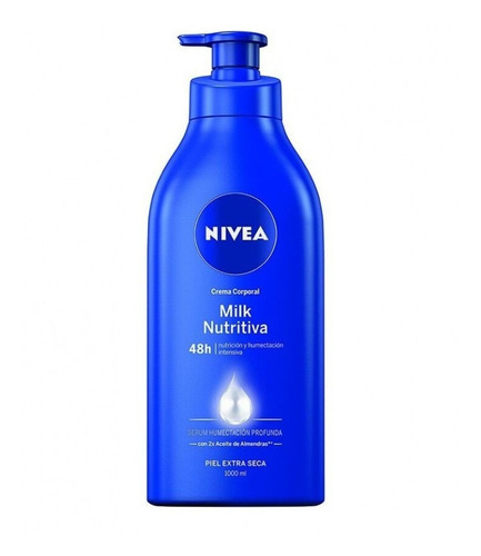 Nivea Milk Crema Nutritiva Piel Extra Seca 1000 Ml.