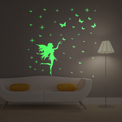Adhesivo De Pared De Vinilo Extraíble Para Niños X Girl Lumi