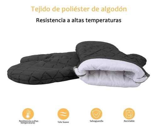 Guantes Cocina Antideslizantes Silicona Resistente Al Calor