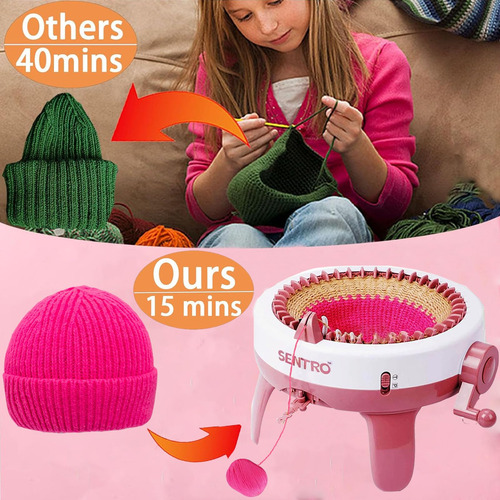 Máquina De Tejer Sentro 40 Agujas Kit Circular Automático