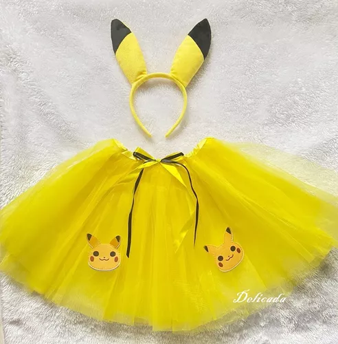 Fantasia Feminina Pikachu Pokemon Festa Halloween