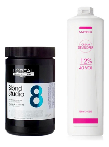 Polvo Decolorante Blond Studio 8 + Regalo Oxidante Matrix 40