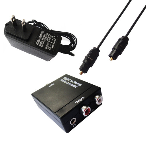 Señal De Toslink Coaxial Óptica Digital A Conversor De Audio