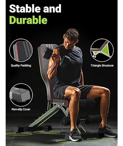 Banco De Pesas Ajustable Yoleo Para Cuerpo Entero