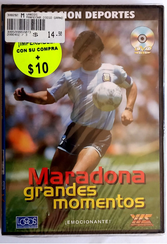 Maradona Grandes Momentos Dvd Original Cerrado Nuevo