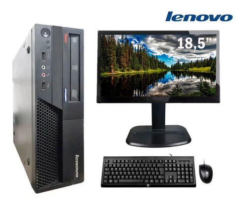 Cpu Lenovo Mtm6234 C2d 4gb Ddr3 Ssd 120gb + Monitor