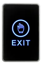Comprar Boton Pulsador De Salida Touch Led Control Accesos Negro C1