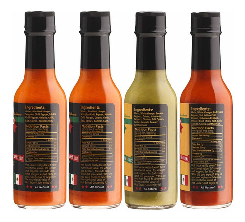 Gringo Bandito Salsa Caliente, 5 Onzas (paquete De 4)