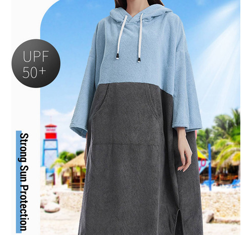 Toallas De Baño, Bata De Secado Rápido Para Piscina, Poncho