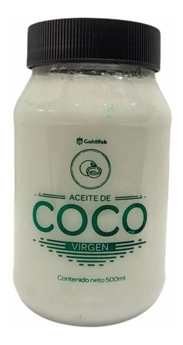Aceite De Coco Virgen Goldfish 500 Ml Frasco Pet