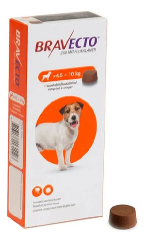 Pack De Antipulgas Para Perro 4.5 A10kg Bravecto