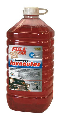 Shampoo Lava Autos Rojo Ph Neutro Full Car Concentrado X 5lt