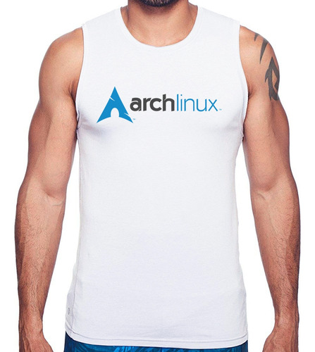 Regata Arch Linux Logo Camiseta Masculina