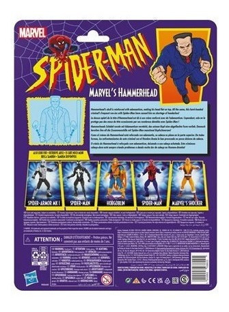Hammerhead Spider Man Retro Marvel Legends Hasbro Nuevo