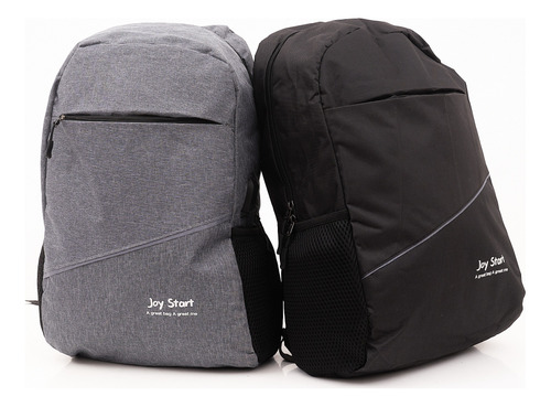 Mochila Urbana Viaje Porta Notebook Con 2 Cierres Escolar