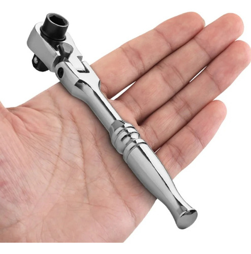 & Llave De Trinquete De Mango Redondo 2 En 1