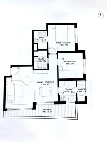 Imagen 4 de 4 de Apartamento 2 Dormitorios En Playa Brava, Punta Del Este - Gauguin